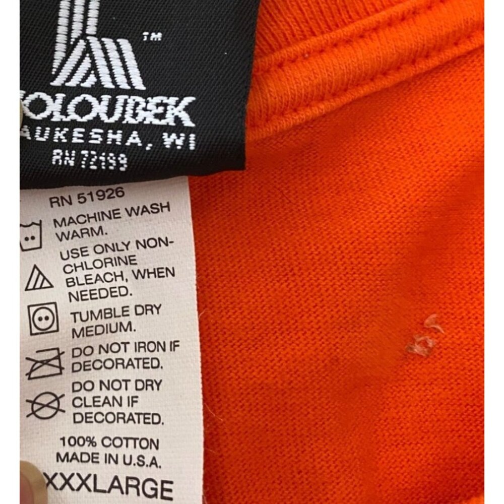 Harley-Davidson Brighton MI Spark Plugs Orange T-Shirt 3X - Picture 6 of 10